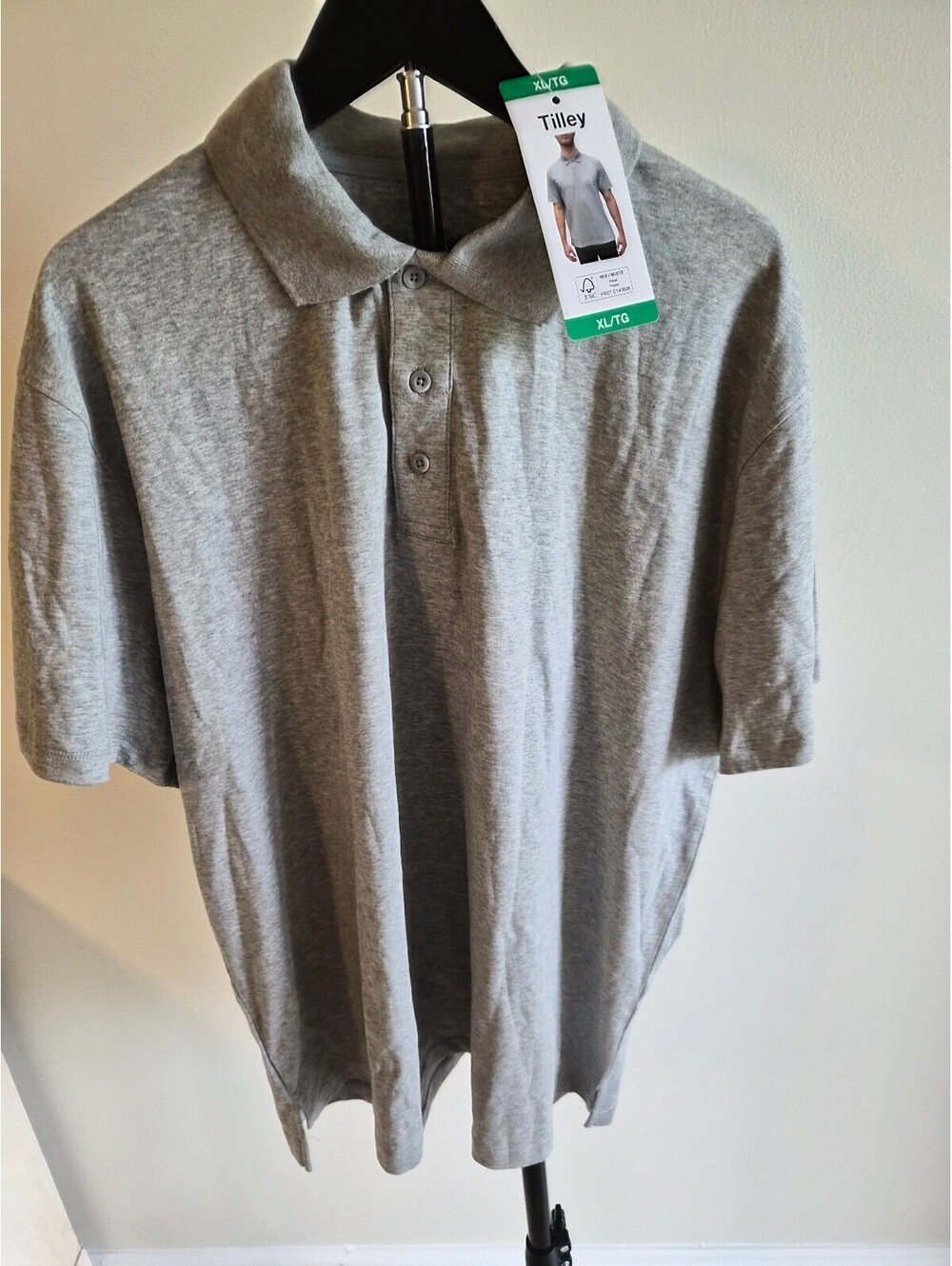 Tilley XL Soft Touch Polo Shirt in Gray 0047